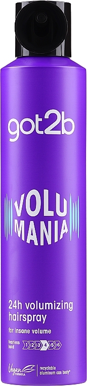 Лак для объема волос - Got2b Volumania Bodifying Hairspray