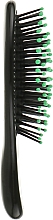 Щітка для волосся у вигляді краплі, з пластиковими шпильками, 499726, зелена - Inter-Vion — фото N3
