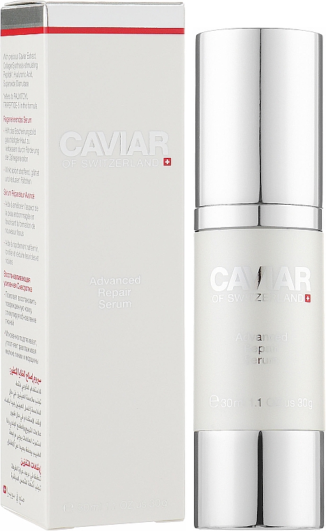 Покращена відновлювальна сироватка для обличчя - Caviar Of Switzerland Advanced Repair Serum — фото N2