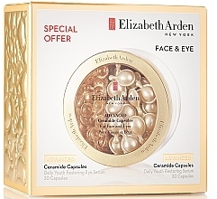 Духи, Парфюмерия, косметика Набор - Elizabeth Arden Advanced Ceramide Face & Eye Capsules (serum/2x30pc)