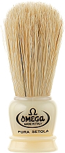 Помазок для гоління, слонова кістка - Omega Pure Bristle Shaving Brush — фото N1