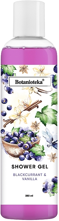 ПОДАРУНОК! Гель для душу "Чорна смородина й ваніль" - Botanioteka — фото N1