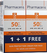 Набор - Pharmaceris S Broad Spectrum Sun Protect Cream SPF50 (f/cr/2*50ml) — фото N1