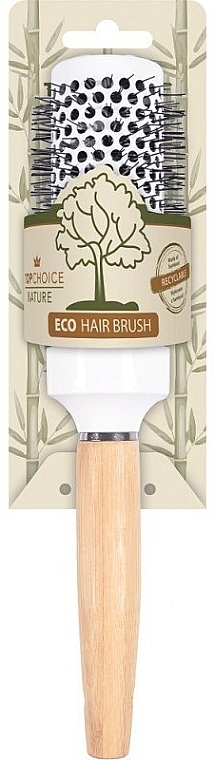 Брашинг для волосся, 42 мм, 62261 - Top Choice Nature Eco Hair Brush — фото N2