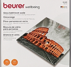 Цифровые стеклянные весы - Beurer GS 215 Rome Simple Digital Glass Scale — фото N2