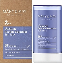 Солнцезащитный стик с бакучиолом и пептидами - Mary&May Vegan Peptide Bakuchiol Sun Stick SPF50+ PA++++ — фото N2