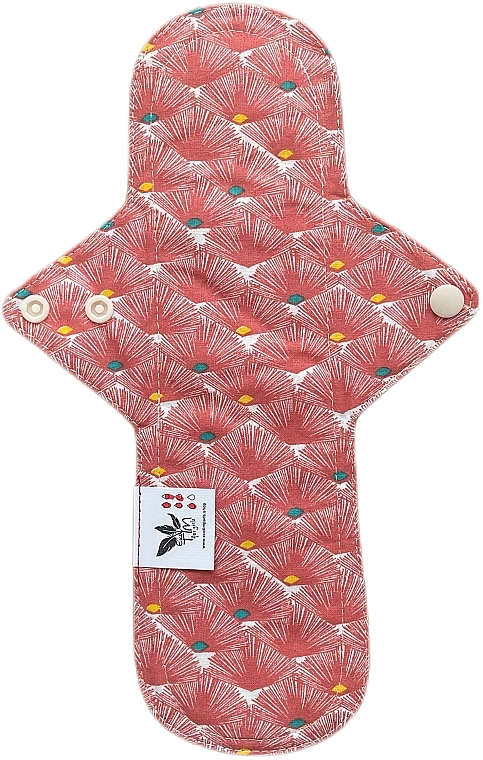 Многоразовая прокладка для менструации Макси 5 капель, огоньки коралловые - Ecotim For Girls — фото N1