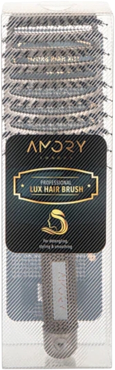 Щітка для волосся із сумішшю натуральної щетини кабана та нейлонових шпильок - Amory London Lux Hair Brush — фото N6