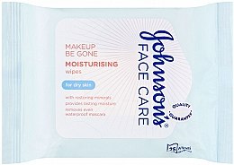 Парфумерія, косметика Вологі серветки - Johnson’s Face Care Wipes Moisturising Dry Skin