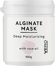 Альгінатна маска для зволоження шкіри обличчя, з олією троянди (рожева) - Vero Professional Alginate Mask Deep Moisturizing With Rose Oil — фото N2