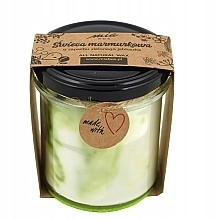 Парфумерія, косметика Ароматична мармурова свічка "Зелене яблуко" - Miabox Candle Green Apple