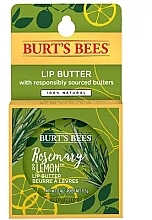 Бальзам для губ - Burt's Bees Rosemary & Lemon Lip Butter — фото N1