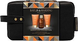 Набор - Baylis & Harding Black Pepper & Ginseng Luxury Wash Bag Gift Set (hair/body/wash/100ml + f/wash/50ml + ash/balm/50ml + bag/1pc) — фото N1