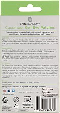 Патчи под глаза - Skin Academy Cucumber GEL Eye Patches — фото N3