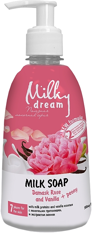 Жидкое мыло "Дамасская роза и ваниль" - Milky Dream — фото N1