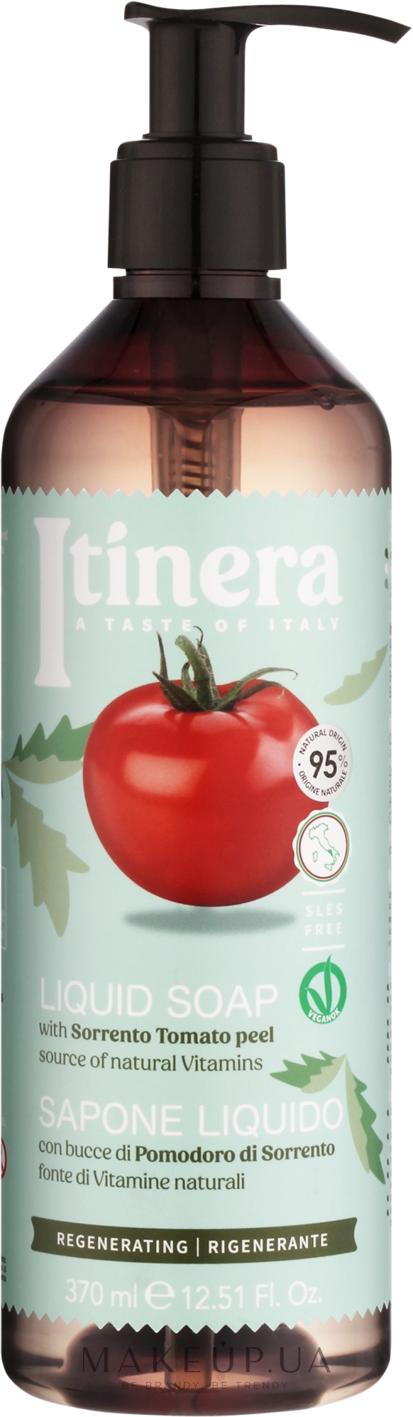 Жидкое мыло для рук c томатов из Сорренто - Itinera Sorrento Tomato Peels Liquid Soap — фото 370ml