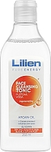 Тоник для очищения кожи лица и снятия макияжа с Аргановым маслом - Lilien Argan Oil Tonic — фото N1