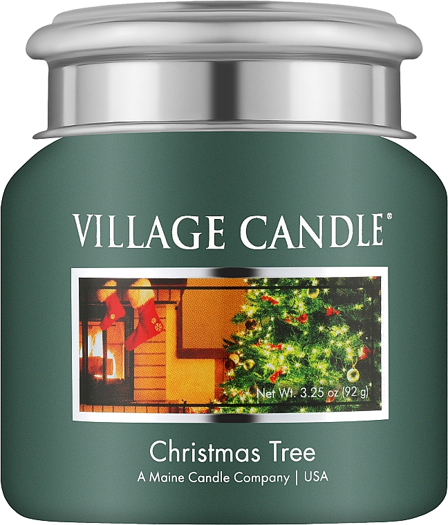 Ароматическая свеча в банке "Рождественское дерево" - Village Candle Christmas Tree — фото N1