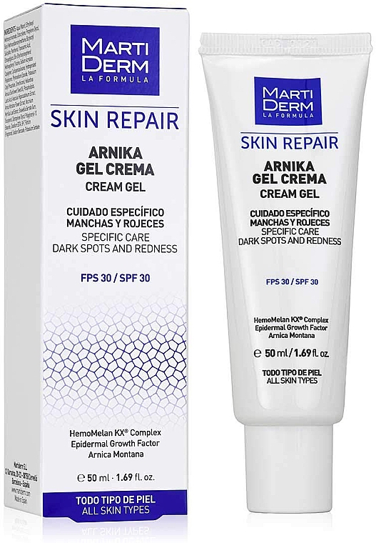 Крем-гель для лица - MartiDerm Skin Repair Arnika Cream Gel SPF 30 — фото N1