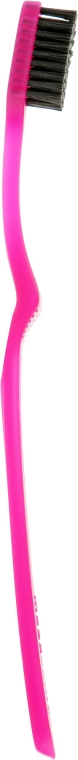 Зубная щетка "Софт Блек Вайтенинг", розовая - Megasmile — фото N2