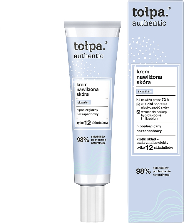 Зволожувальний крем для обличчя - Tolpa Authentic Moisturized Cream