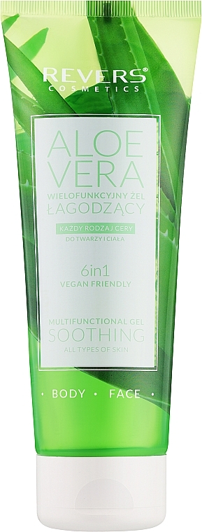 Багатофункцінальний гель для обличчя й тіла - Revers INelia 99% Soothing Aloe Vera Gel — фото N1