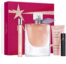 Духи, Парфюмерия, косметика Lancome La Vie Est Belle - Набор (edp/100ml + edp/10ml + b/lot/50ml + mascara/2ml)