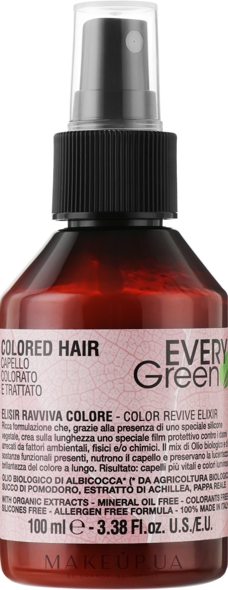 Эликсир для оживления цвета окрашенных волос - EveryGreen Elisir Ravviva Colore — фото 100ml