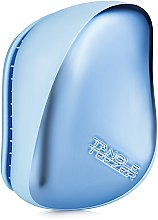 Парфумерія, косметика Компактна щітка для волосся - Tangle Teezer Compact Styler Sky Blue Delight Chrome