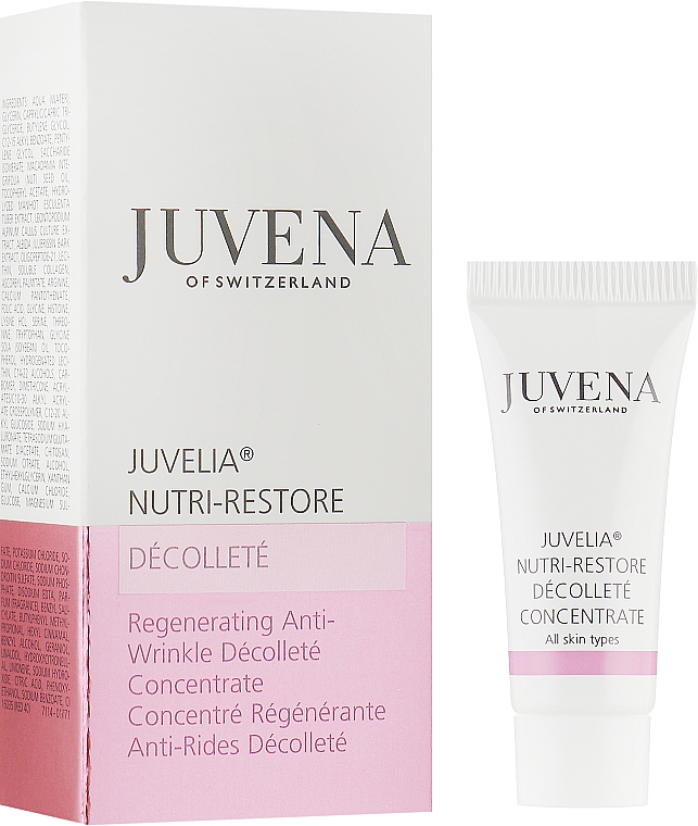 Живильний омолоджувальний концентрат для шиї і декольте - Juvena Juvelia Nutri Restore Decollete Concentrate (пробник)	 — фото N1