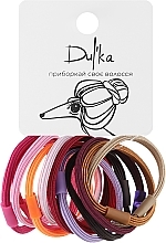 Парфумерія, косметика Набір різнобарвних гумок для волосся UH717714, 12 шт - Dulka