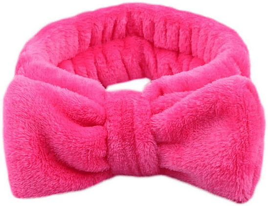 Косметическая повязка на голову, розовая - SkinCare Hair Band Rose Red — фото N1