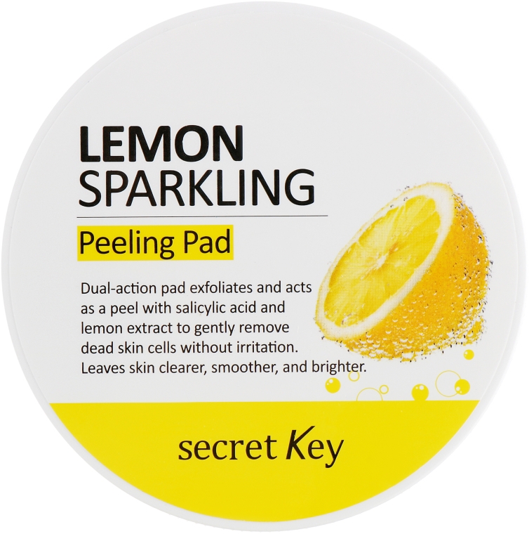 Диски ватные для пилинга - Secret Key Lemon Sparkling Peeling Pad — фото N3