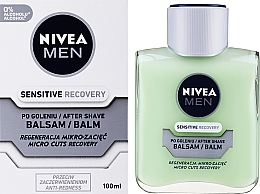 Восстанавливающий бальзам после бритья для чувствительной кожи - NIVEA MEN Sensitive Recovery After Shave Balm — фото N3