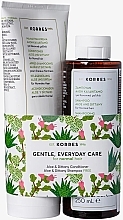 Парфумерія, косметика Набір - Korres Gentle Everyday Care Aloe & Dittany Kit (shmp/250ml + cond/200ml)