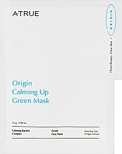 Успокаивающая маска с экстрактом центеллы и гиалуроновой кислотой - A-True Origin Calming Up Green Mask — фото N1