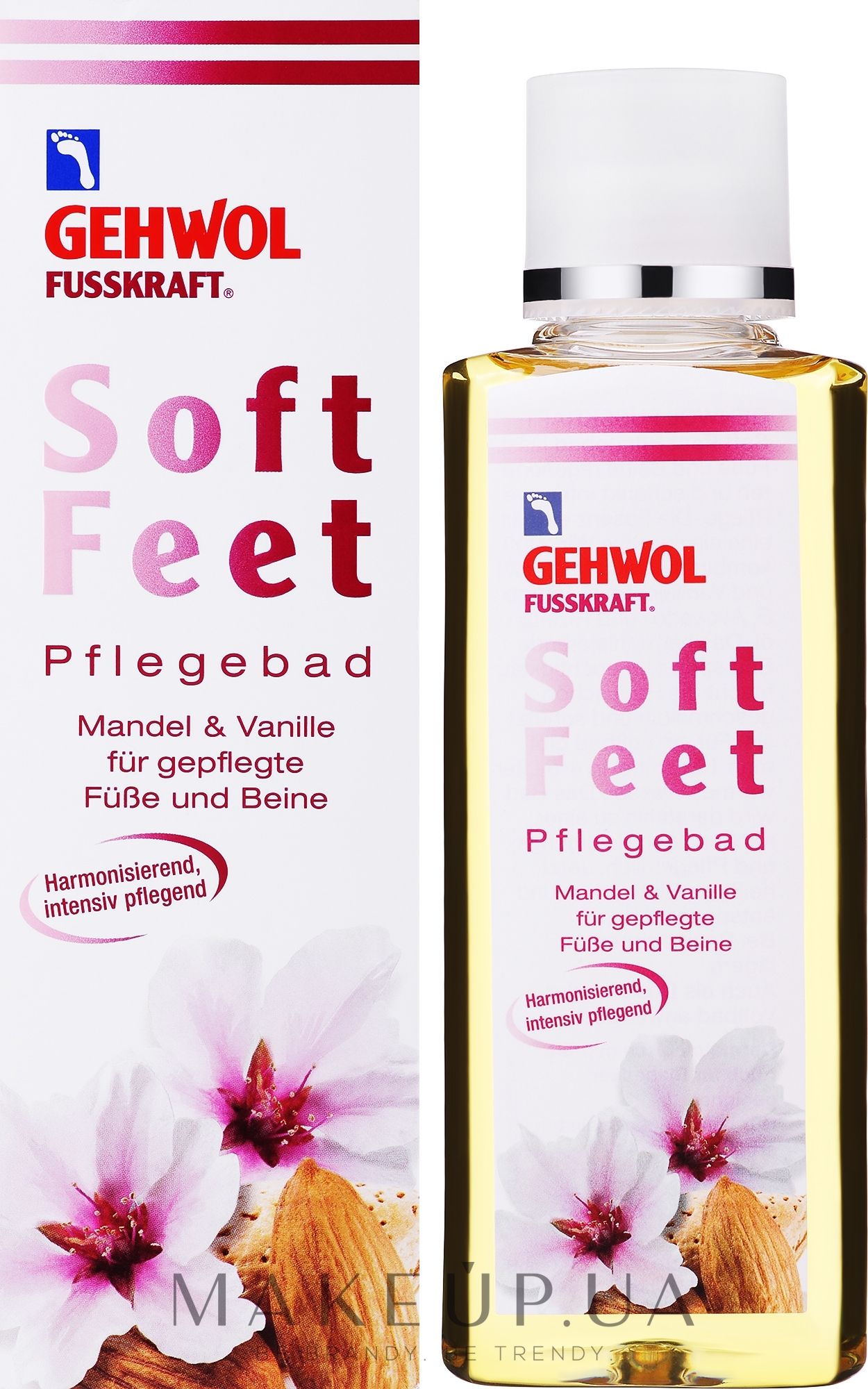 Увлажняющая ванна для ног "Миндаль и ваниль" - Gehwol Fusskraft Soft Feet Nourishing Bath Almond&Vanilla — фото 200ml