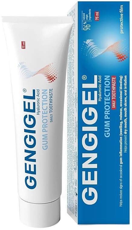 Зубная паста с гиалуроновой кислотой - Gengigel Gum Protection Daily Toothpaste — фото N1