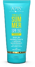 Духи, Парфюмерия, косметика Солнцезащитный крем для лица с клеточным нектаром SPF50 - APIS Hello Summer