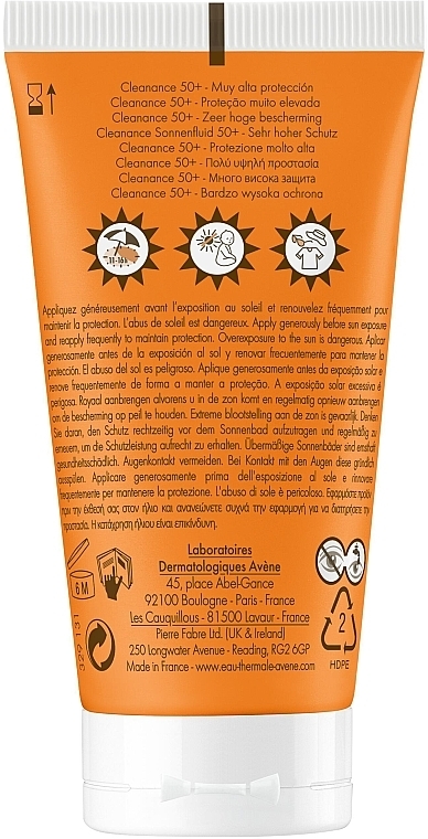 Солнцезащитный крем для проблемной кожи - Avene Solaires Cleanance Sun Care SPF 50+ — фото N2