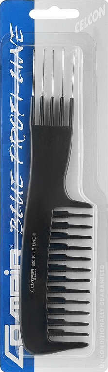 Расческа №600 "Blue Profi Line" с ручкой, 20 см - Comair — фото N1