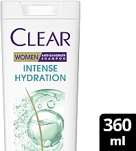 Шампунь проти лупи для жінок "Інтенсивне зволоження" - Clear Anti-Dandruff Intense Hydration Shampoo — фото N3