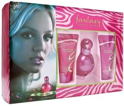 Духи, Парфюмерия, косметика Britney Spears Fantasy - Набор (edp 50 + b/lot 50 + sh/gel 50 + lip/g 8g) (тестер)