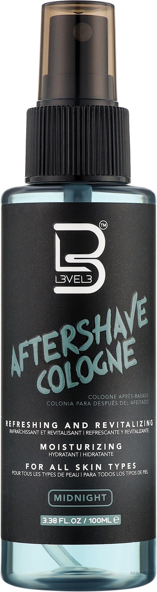 Одеколон після гоління - Level3 Aftershave Cologne Midnight — фото 100ml