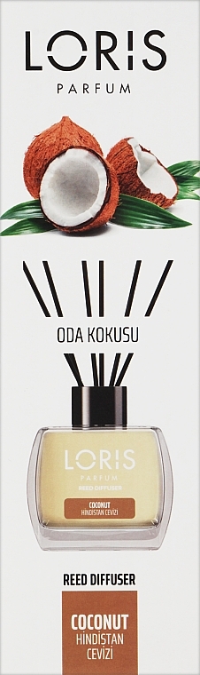 Аромадифузор "Кокос" - Loris Parfum Coconut Reed Diffuser — фото N1