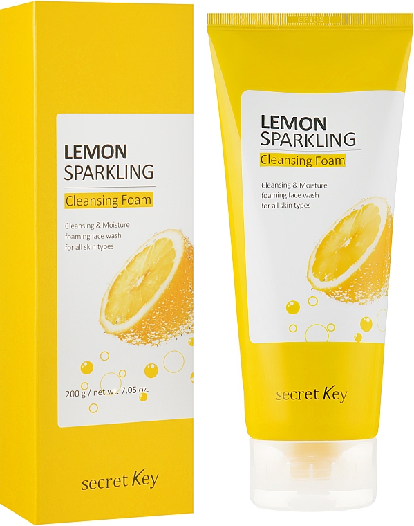 Пінка у екстрактом лимона для вмивання  - Secret Key Lemon Sparkling Cleansing Foam