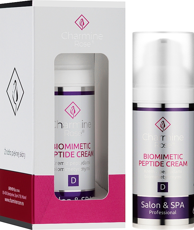 Пептидний крем проти зморщок - Charmine Rose Salon & SPA Professional Biomimetic Peptide Cream — фото N3
