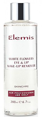 Двухфазный лосьон для демакияжа - Elemis White Flowers Eye & Lip Make-Up Remover For Professional Use Only — фото N1