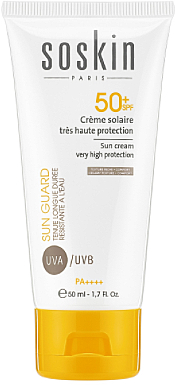 Солнцезащитный крем SPF 50+, тонированный - Soskin Sun Cream Very High Protection Tinted SPF50 — фото N1