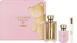 Духи, Парфюмерия, косметика Prada La Femme Prada L'Eau - Набор (edt/100ml +b/lot/100ml + edt/mini/10ml)